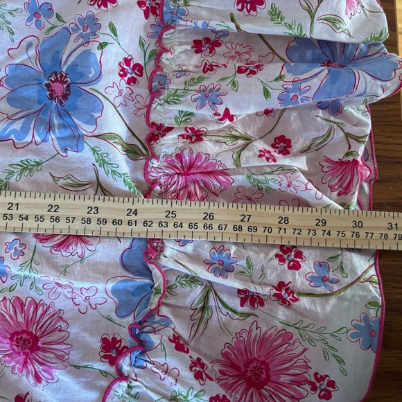 VTG Emily West Girl's Sz 14 Floral Prairie Midi Dress 70s Style Belted EUC Lined - Picture 9 of 12